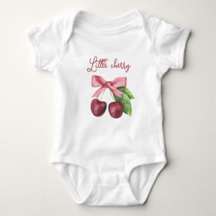 Body Para Bebé Pequeña cereza acuarela