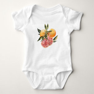 Body Para Bebé Pequeña Cuidad   Primer cumpleaños de Citrus Naran