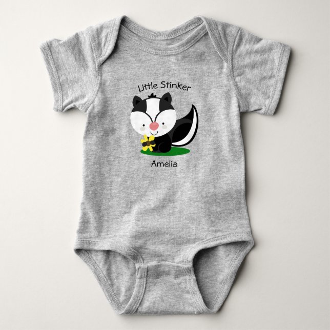 Body Para Bebé Pequeña firma de Stinker (Anverso)