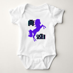 Body Para Bebé Pequeña Hermana Poni Púrpura