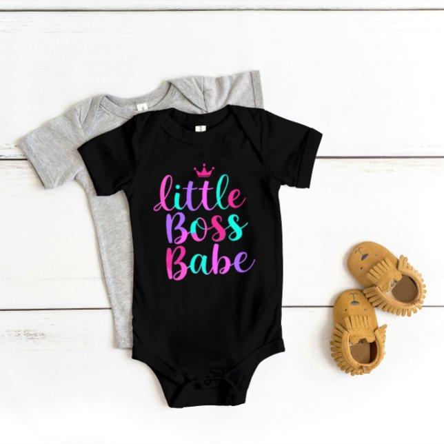 Body Para Bebé "Pequeña Jefa Bebe" Colorido (Subido por el creador)