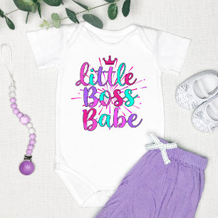 Body Para Bebé "Pequeña Jefa Bebe" Colorido