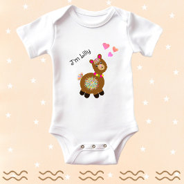 Body Para Bebé Pequeña Llama