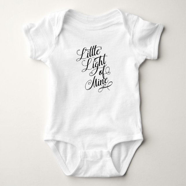 Body Para Bebé Pequeña Luz De La Tipografía De Minas (Anverso)