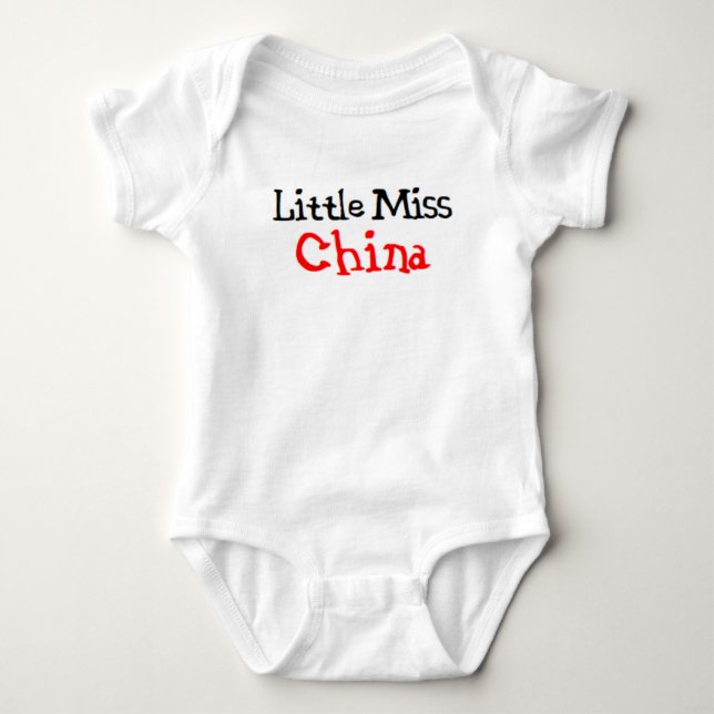 Body Para Bebé pequeña miss china (Anverso)