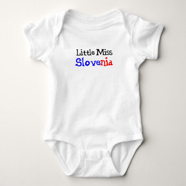 Body Para Bebé pequeña miss Eslovenia (Anverso)