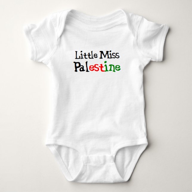 Body Para Bebé pequeña miss palestina (Anverso)