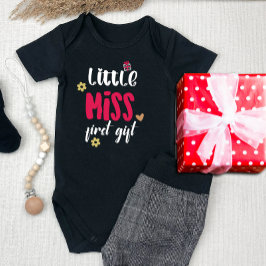 Body Para Bebé Pequeña Miss Primer Chica de regalo