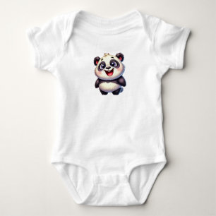 Body Para Bebé Pequeña panda agradable y graciosa