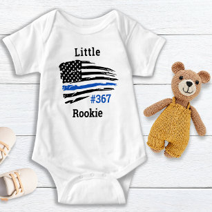 Body Para Bebé Pequeña policía personalizada y delgada de la líne