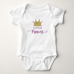 Body Para Bebé Pequeña princesa Tutu Bodysuit, púrpura y oro