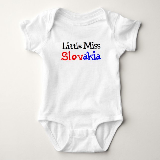 Body Para Bebé pequeña señorita eslovaca (Anverso)