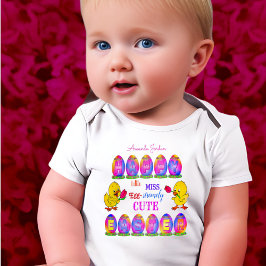 Body Para Bebé Pequeña Señorita Extremadamente Linda Huevos Felic