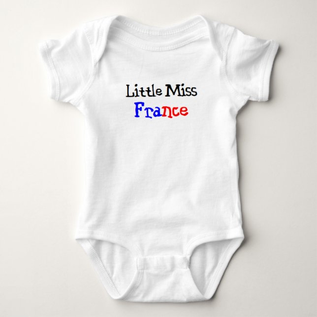 Body Para Bebé pequeña señorita francesa (Anverso)