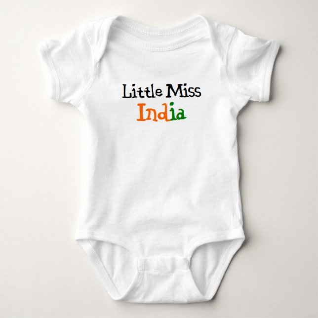 Body Para Bebé pequeña señorita india (Anverso)