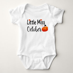 Body Para Bebé pequeña señorita octubre
