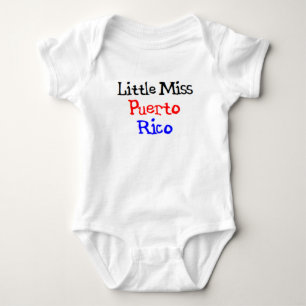 Body Para Bebé pequeña señorita puertorriqueña