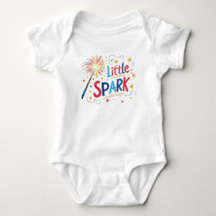 Body Para Bebé Pequeña Spark Crayon Style Fireworks Sparkler