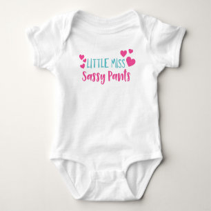 Body Para Bebé Pequeña Srta. Sassy Pants, Sassy, Chica Sassy, Cor