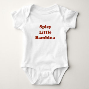 Body Para Bebé Pequeña y picante Bambina Funny Camiseta Italiana