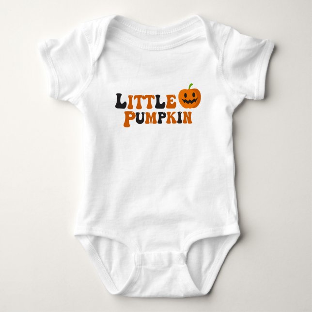 Body Para Bebé Pequeña zapatilla de bebé Halloween Bodysuit (Anverso)