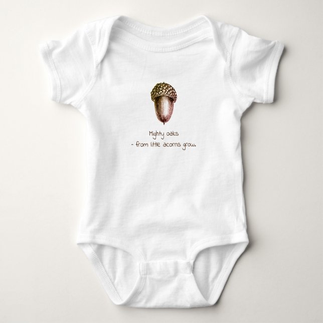 Body Para Bebé Pequeño Acorn Baby (Anverso)
