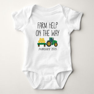 Body Para Bebé Pequeño agricultor - Ayuda agrícola en el camino