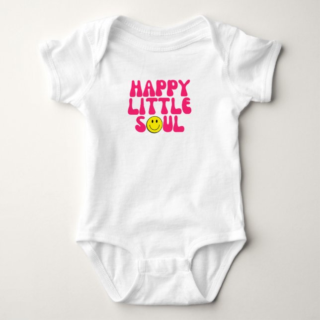 Body Para Bebé Pequeño alma feliz (Anverso)