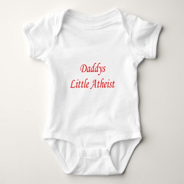 Body Para Bebé Pequeño ateo de Daddys (Anverso)