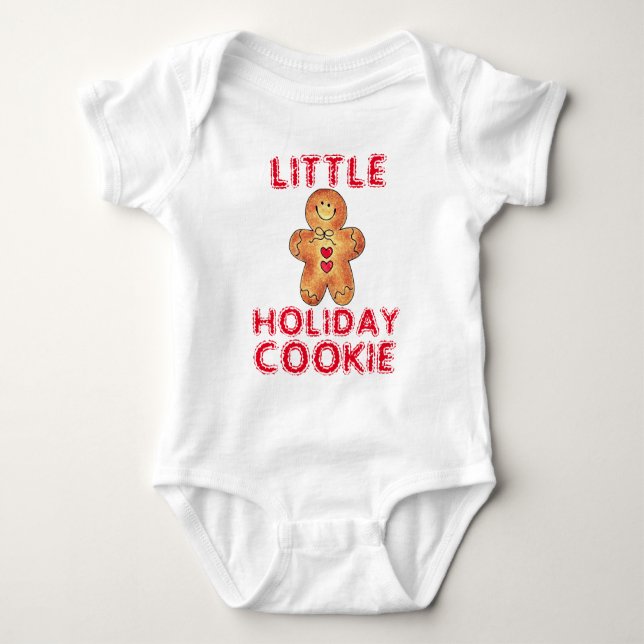 BODY PARA BEBÉ PEQUEÑO BODYSUIT DE GALLETAS NAVIDEÑAS - ¡PERSONAL (Anverso)