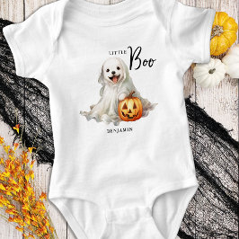 Body Para Bebé Pequeño Boo Aburrido Halloween Fantasma Personaliz