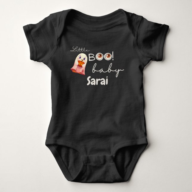 Body Para Bebé Pequeño Boo personalizado (Anverso)