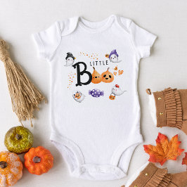 Body Para Bebé Pequeño Bote lindo Fantasma Halloween Baby Shower