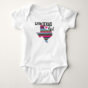 Body Para Bebé Pequeño Chica de Texas Serape