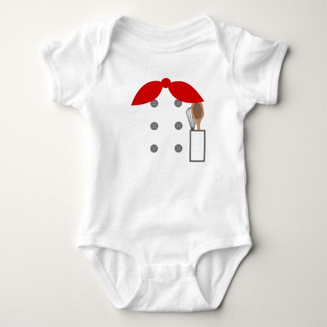 Body Para Bebé Pequeño cocinero (Anverso)