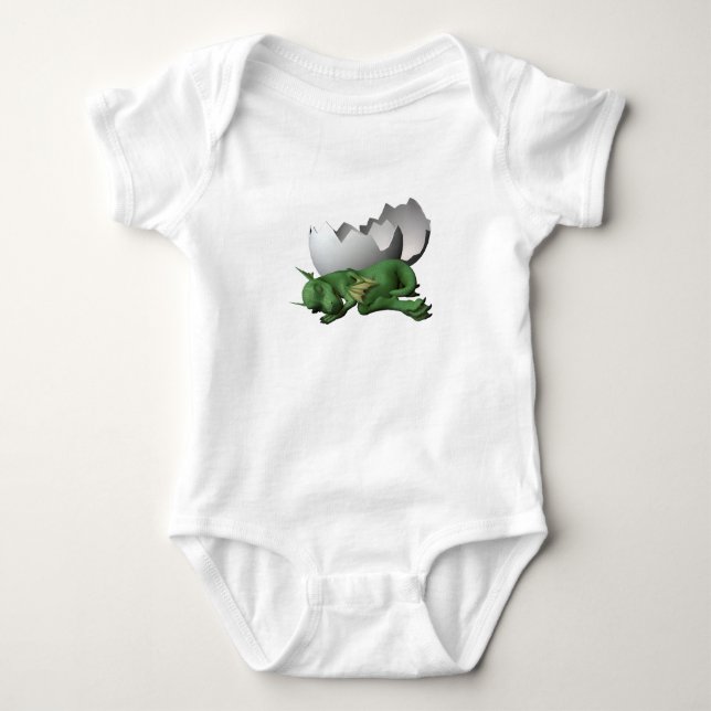 Body Para Bebé Pequeño dragón (Anverso)
