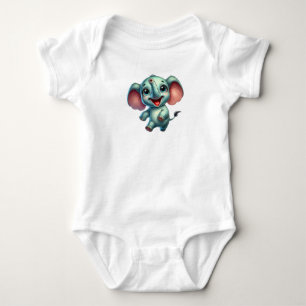 Body Para Bebé Pequeño elefante encantador