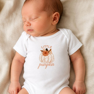 Body Para Bebé Pequeño Floral de Calabaza Bebe