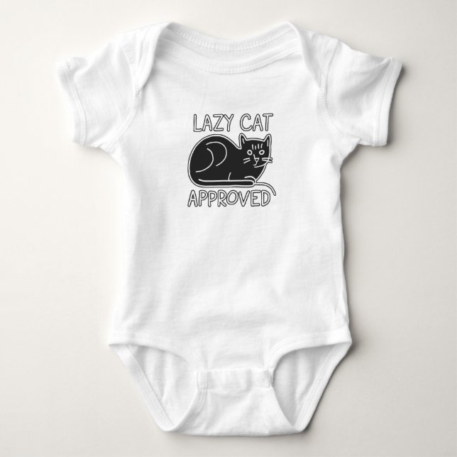 Body Para Bebé Pequeño gatito sarcástico (Anverso)