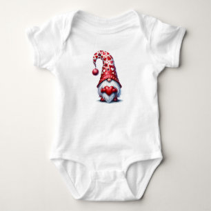 Body Para Bebé Pequeño gnomo del Día de San Valentín
