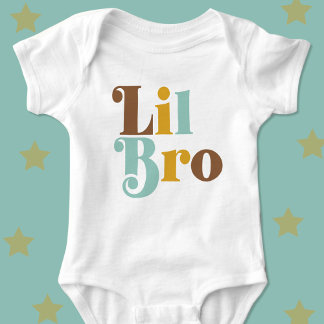 Body Para Bebé Pequeño Hermano Retro Conjunto Hermano 