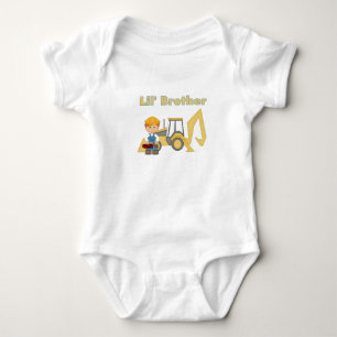 Body Para Bebé Pequeño Hermano Retroexcavadora