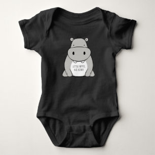 Body Para Bebé Pequeño hipopótamo, gran corazón.