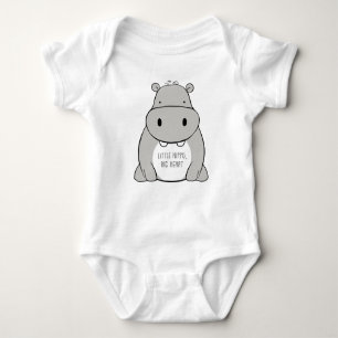 Body Para Bebé Pequeño hipopótamo, gran corazón.