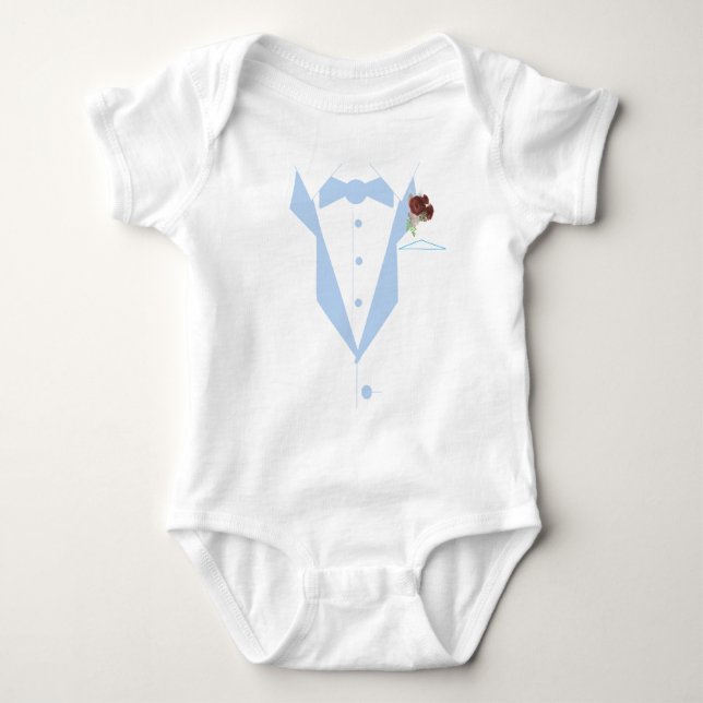 Body Para Bebé Pequeño Hombre Esmoquin  (Anverso)