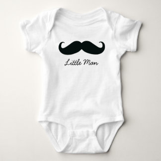 Body Para Bebé Pequeño Hombre Mustache Lechador Infantil, Blanco