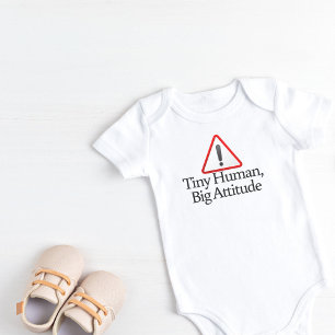 Body Para Bebé Pequeño humano, gran actitud