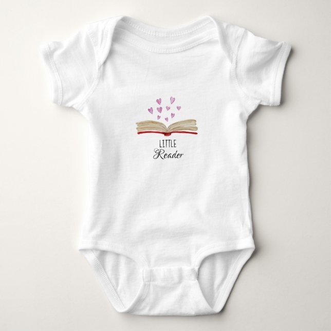 Body Para Bebé PEQUEÑO LECTOR de una sola pieza (Anverso)