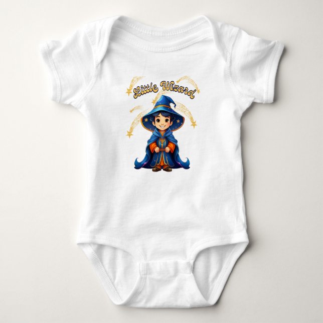 Body Para Bebé Pequeño Mago – Bodysuit de bebé de Halloween (Anverso)