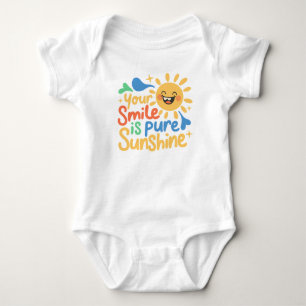 Body Para Bebé Pequeño Mensaje de Alegría y Sol para Niños Felice